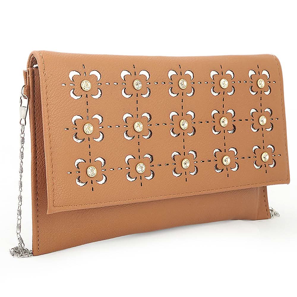 Women's Clutch (Kam-335) - Light Brown, Women, Clutches, Chase Value, Chase Value