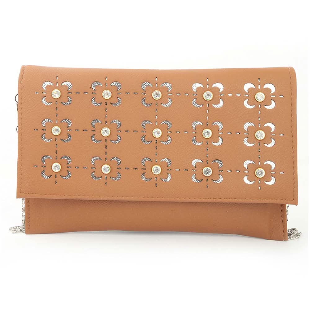 Women's Clutch (Kam-335) - Light Brown, Women, Clutches, Chase Value, Chase Value