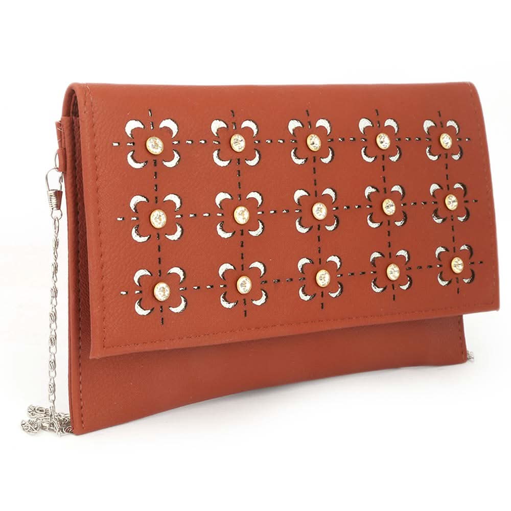 Women's Clutch (Kam-335) - Rust, Women, Clutches, Chase Value, Chase Value
