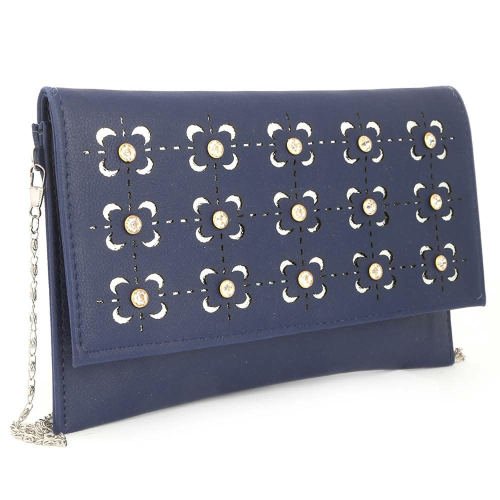 Women's Clutch (Kam-335) - Blue, Women, Clutches, Chase Value, Chase Value