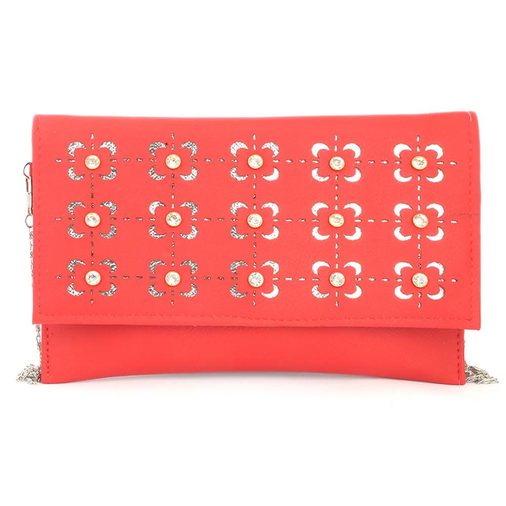 Women's Clutch (Kam-335) - Red, Women, Clutches, Chase Value, Chase Value