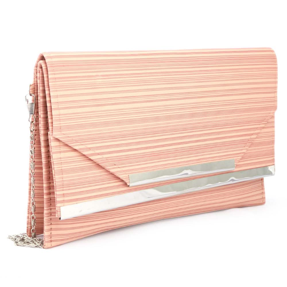 Women's Clutch (Kam-338) - Peach, Women, Clutches, Chase Value, Chase Value