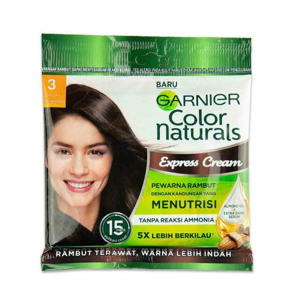 Garnier Colour Naturals Hair Color 3 (Darkest Brown), Beauty & Personal Care, Hair Colour, Garnier, Chase Value