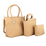 Women's Handbag 3 Pcs (374) - Apricot, Women, Bags, Chase Value, Chase Value