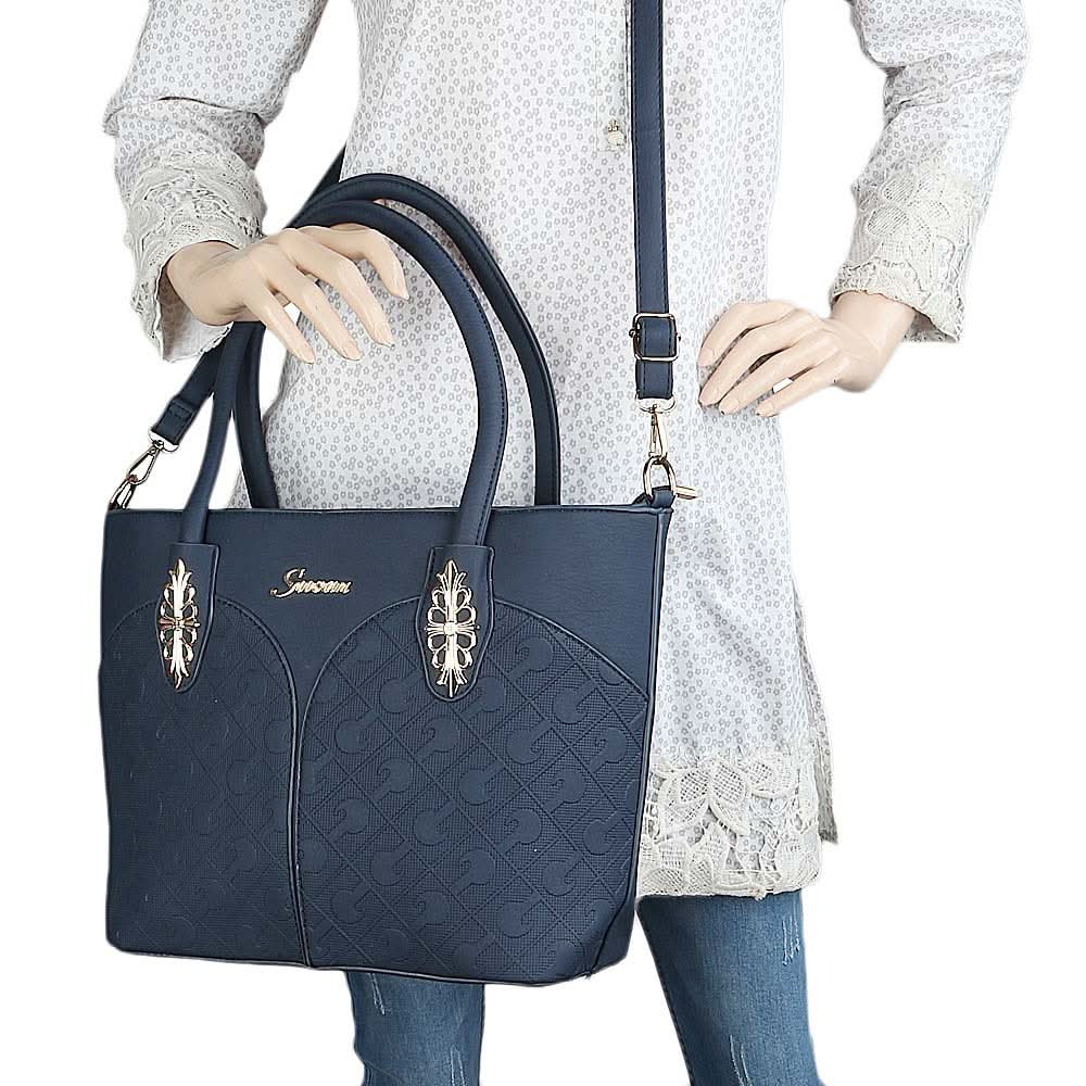 Women's Handbag 3 Pcs (374) - Blue, Women, Bags, Chase Value, Chase Value