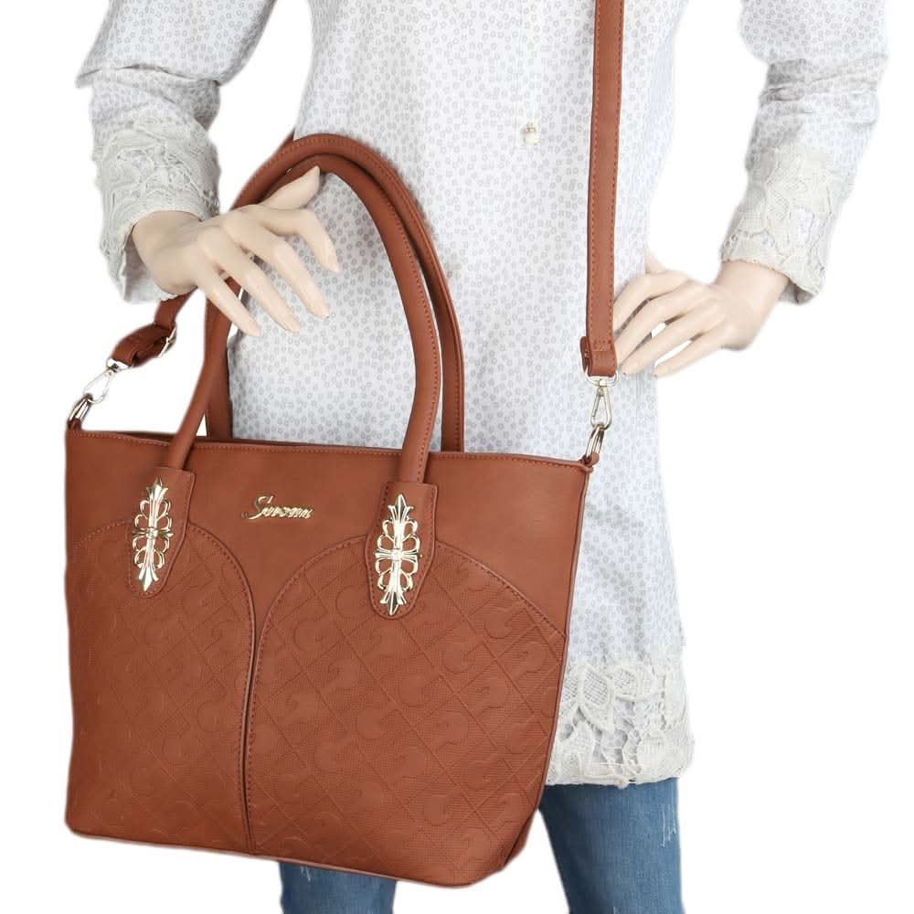 Women's Handbag 3 Pcs (374) - Brown, Women, Bags, Chase Value, Chase Value
