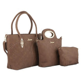Women's Handbag 3 Pcs (374) - Coffee, Women, Bags, Chase Value, Chase Value