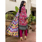 Anum Printed Lawn Unstitiched 3Pcs Suit V1 - A-3, Women, 3Pcs Shalwar Suit, Al-Zohaib Textiles, Chase Value