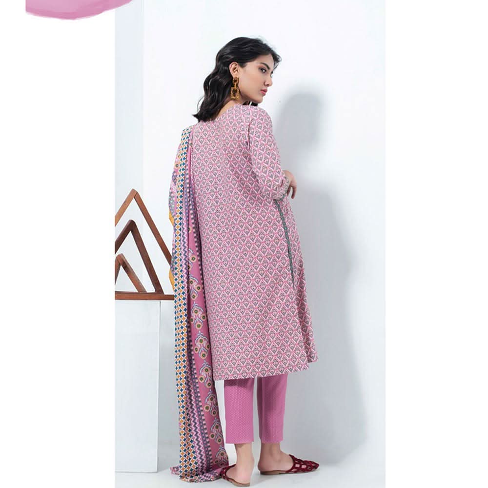 Lakhany Safina Febron Printed Lawn 3 Pcs Un-Stitched Suit - 3A, Women, 3Pcs Shalwar Suit, LSM Textiles, Chase Value