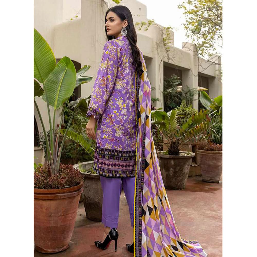 Anum Printed Lawn Unstitiched 3Pcs Suit V1 - B-3, Women, 3Pcs Shalwar Suit, Al-Zohaib Textiles, Chase Value