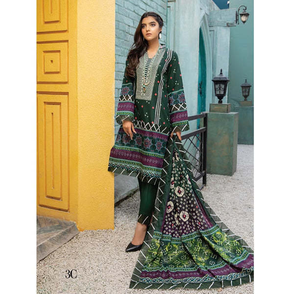 Anum Classic Printed Lawn 3 Pcs Un-Stitched Suit V 5 - 3-C, Women, 3Pcs Shalwar Suit, Al-Zohaib Textiles, Chase Value