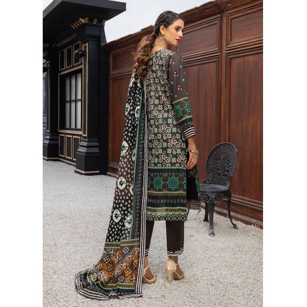 Anum Classic Printed Lawn 3 Pcs Un-Stitched Suit V 5 - 3-D, Women, 3Pcs Shalwar Suit, Al-Zohaib Textiles, Chase Value