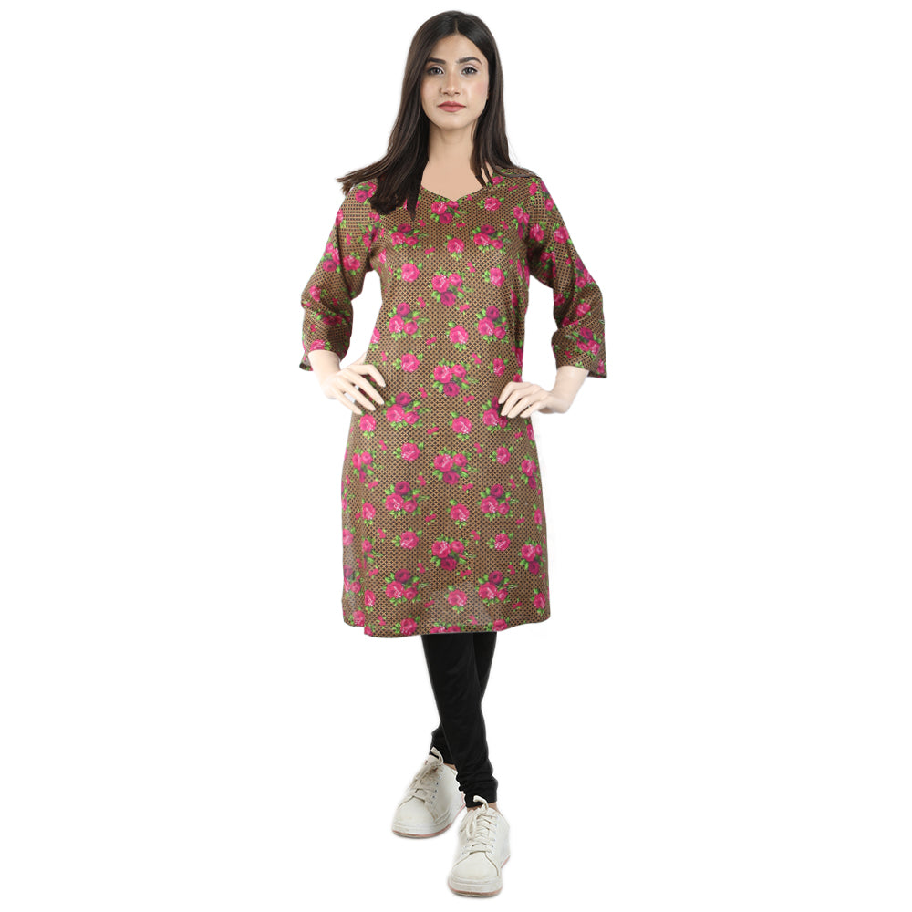 Karizma Chahat Printed Lawn 1 Pcs Un-Stitched Kurti - 13 B, Women, Unstitched Kurti, United Textiles, Chase Value