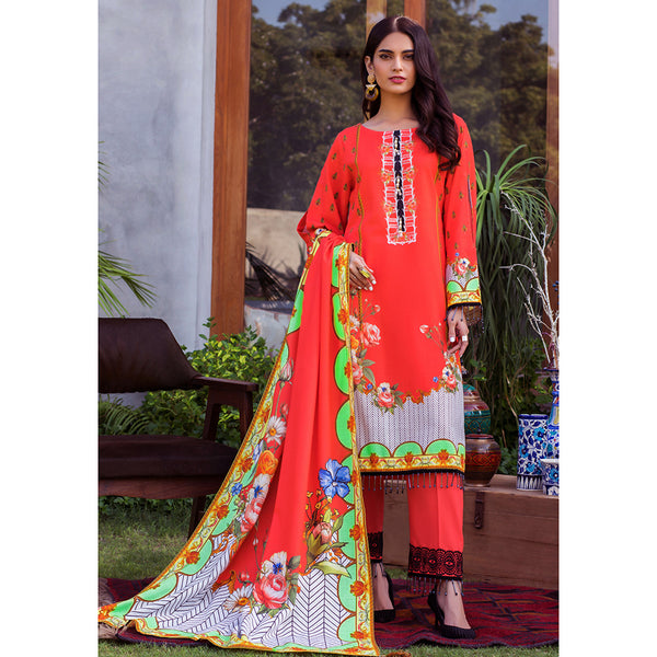 Salina Digital Printed Khaddar 3Pcs Un-Stitched Suit Vol 2 - 03, Women, 3Pcs Shalwar Suit, Regalia Textiles, Chase Value