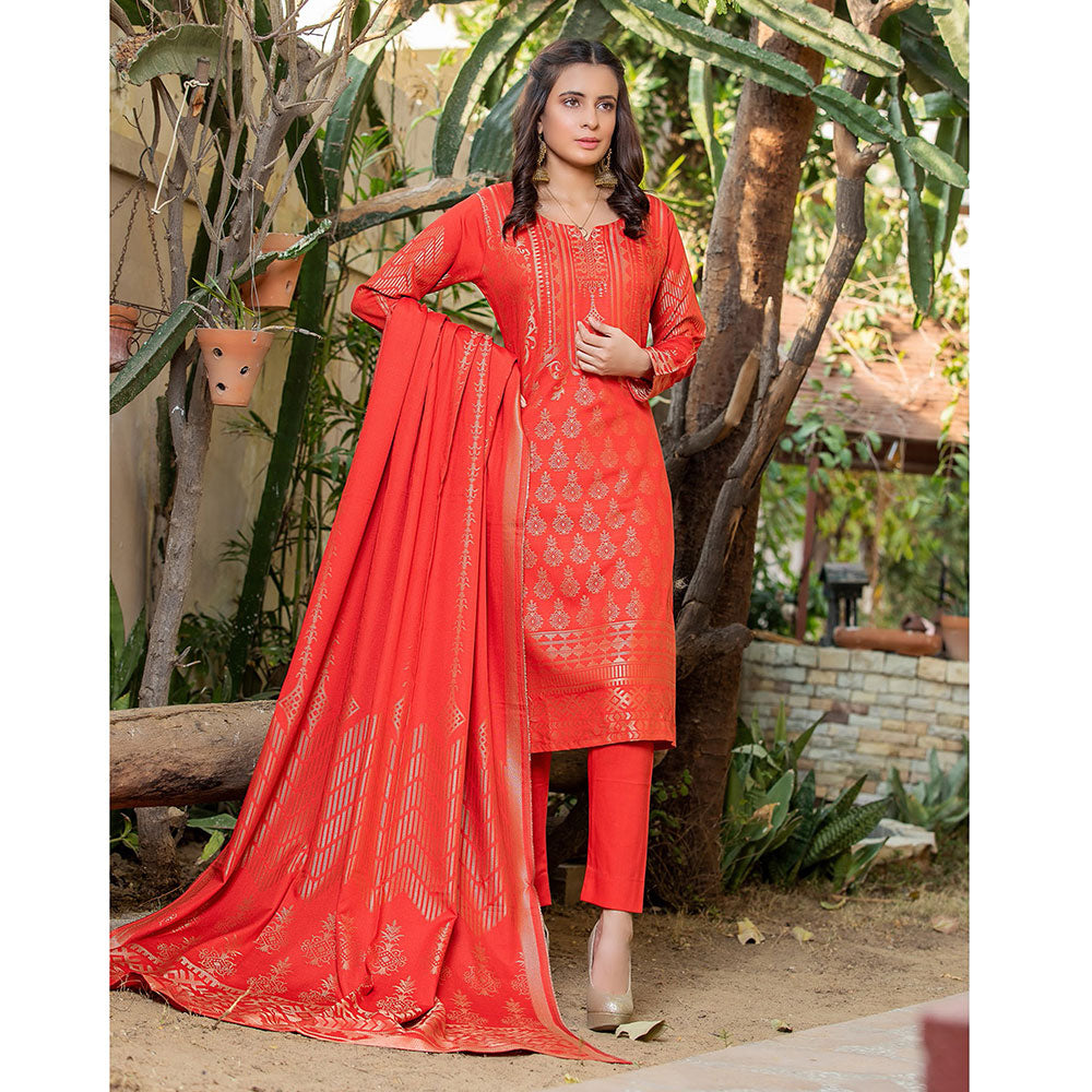 RA PEACH Jacquard Baroshia unstitched 3pc Suit, Women, 3Pcs Shalwar Suit, Chase Value, Chase Value