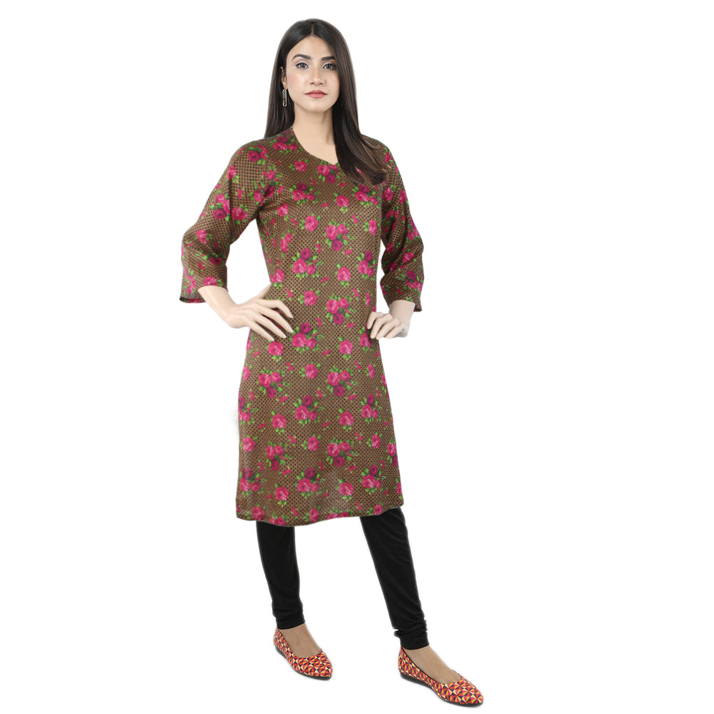 Karizma Chahat Printed Lawn 1 Pcs Un-Stitched Kurti - 13 B, Women, Unstitched Kurti, United Textiles, Chase Value