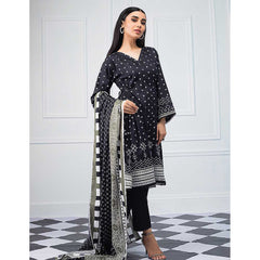Salina Black & White Printed Lawn 3 Piece Un-Stitched Suit - 03, Women, 3Pcs Shalwar Suit, Regalia Textiles, Chase Value