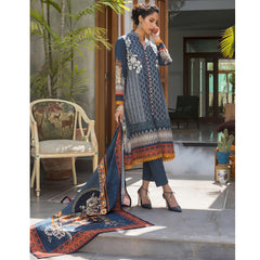 Salina Printed & Embroidered Khaddar 3 Pcs Un-Stitched Suit Vol 2 - 03, Women, 3Pcs Shalwar Suit, Regalia Textiles, Chase Value