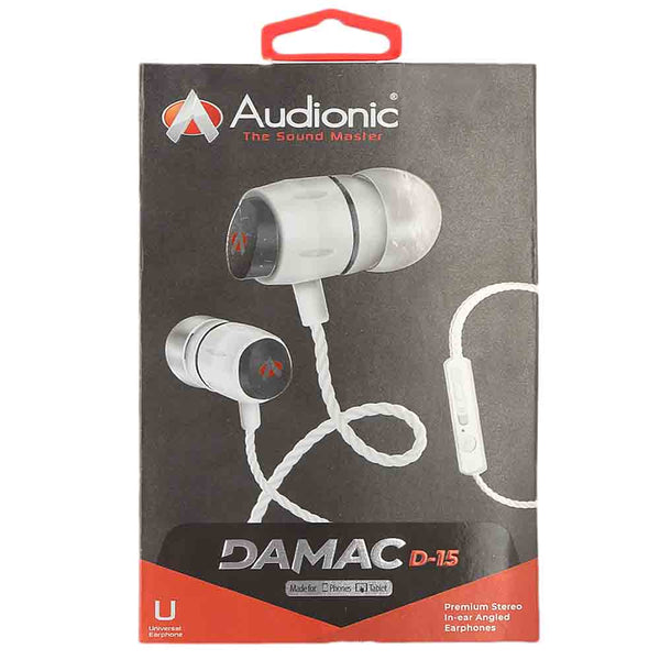 Audionic Damac Handsfree (D-15) - White, Home & Lifestyle, Hand Free / Head Phones, Chase Value, Chase Value