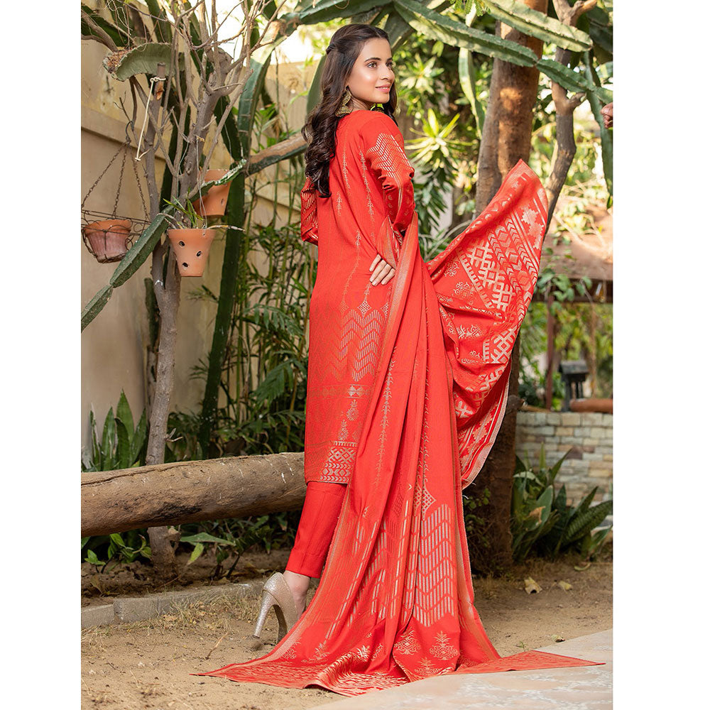 RA PEACH Jacquard Baroshia unstitched 3pc Suit, Women, 3Pcs Shalwar Suit, Chase Value, Chase Value