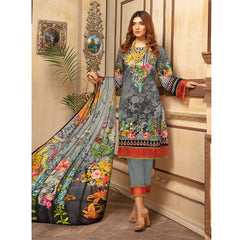 Riwayat Cottrell Digital Printed Linen 3 Pcs Un-Stitched Suit - 03, Women, 3Pcs Shalwar Suit, Ulfat Textile, Chase Value