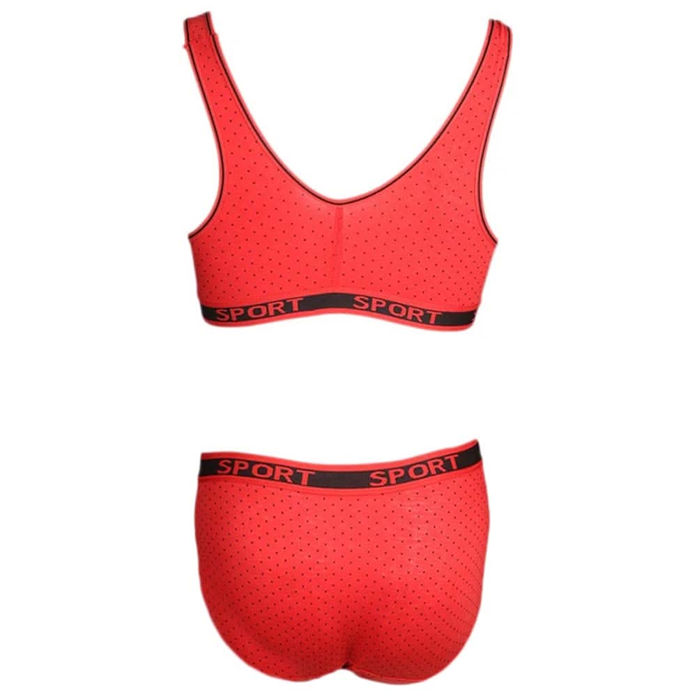 Women's Sports Bra Set (Z-166) - Red, Undergarments, Chase Value, Chase Value