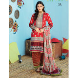 Monsoon Printed Lawn 3 Pcs Un-Stitched Suit Vol 1 - 3-A, Women, 3Pcs Shalwar Suit, Al-Zohaib Textiles, Chase Value