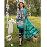 Anum Classic Printed Lawn 3 Pcs Un-Stitched Suit Vol 3 - 3-B, Women, 3Pcs Shalwar Suit, Al-Zohaib Textiles, Chase Value