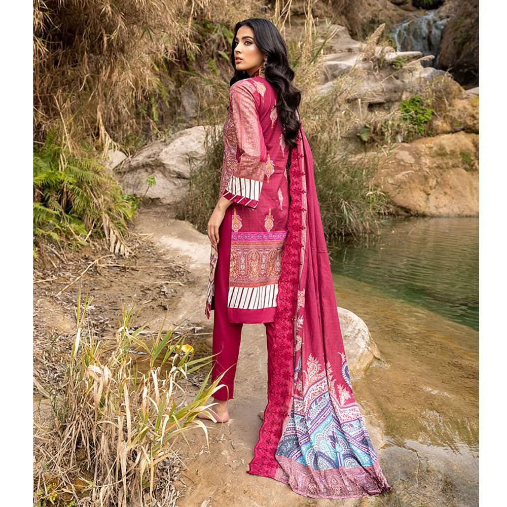 Iman Emboroidered Un-Stitched 3Pcs Suit - 04, Women, 3Pcs Shalwar Suit, Regalia Textiles, Chase Value