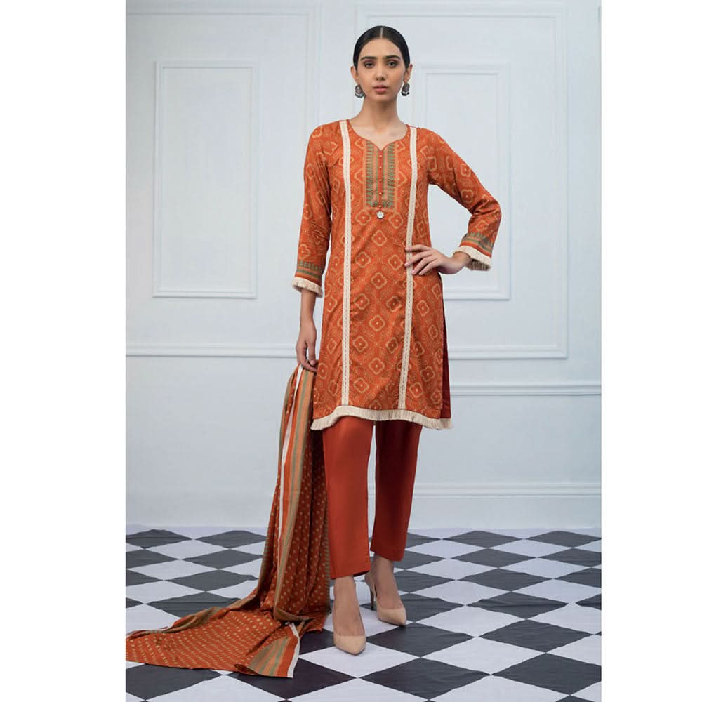Signature Icon Printed Lawn 3 Piece Un-Stitched Suit Vol 2 - 2 B, Women, 3Pcs Shalwar Suit, ZS Textiles, Chase Value