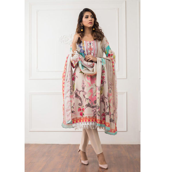 Salina Digital Printed Khaddar 3 Pcs Un-Stitched Suit - 04, Women, 3Pcs Shalwar Suit, Regalia Textiles, Chase Value