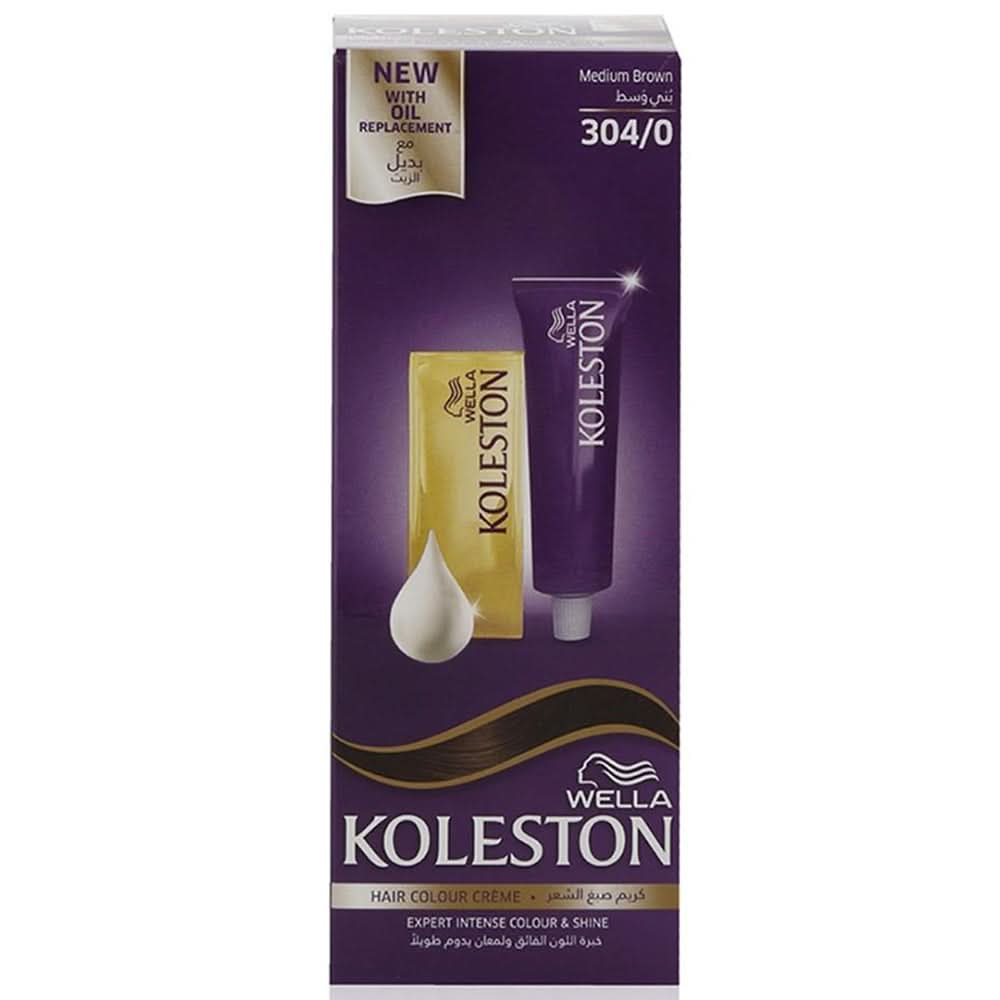 Wella Koleston Color Cream Semi-Kit - Medium Brown 304/0, Beauty & Personal Care, Hair Colour, Chase Value, Chase Value
