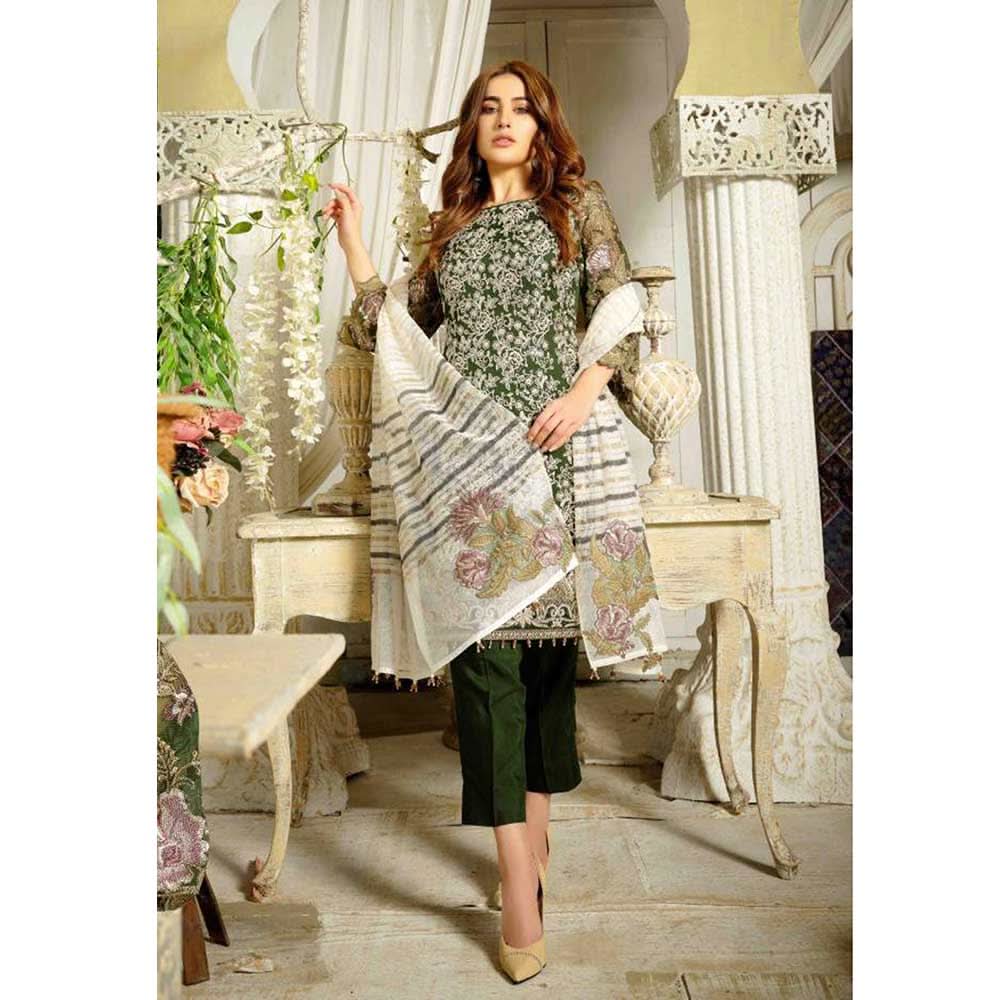 Extraordinaire Embroidered Chiffon 3 Pieces Un-Stitched Suits - 4706, Women, 3Pcs Shalwar Suit, Tawakkal Fabrics, Chase Value