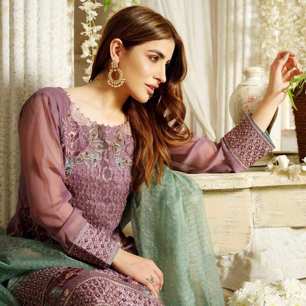 Extraordinaire Embroidered Chiffon 3 Pieces Un-Stitched Suits - 4708, Women, 3Pcs Shalwar Suit, Tawakkal Fabrics, Chase Value