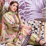 Carmine Digital Embroidered Linen 3 Piece Un-Stitched Suit - 4766, Women, 3Pcs Shalwar Suit, Tawakkal Fabrics, Chase Value