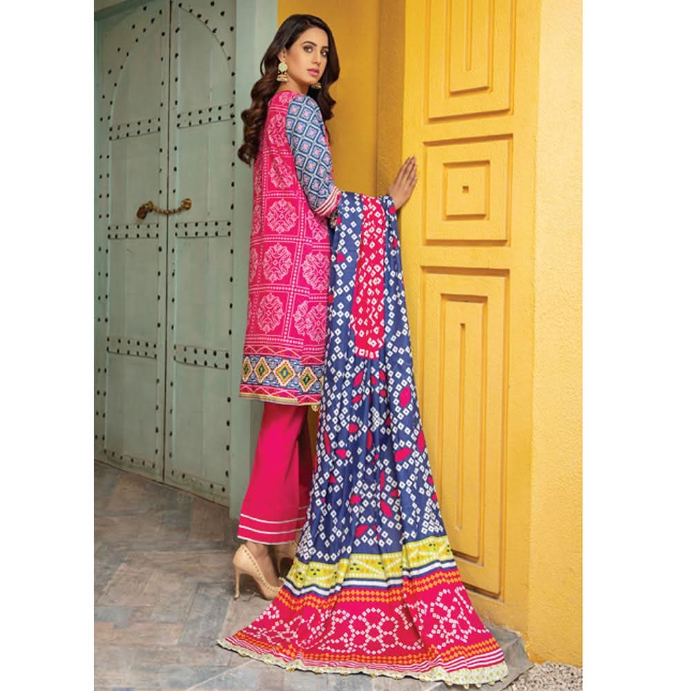 Anum Classic Printed Lawn 3 Pcs Un-Stitched Suit V 5 - 4-A, Women, 3Pcs Shalwar Suit, Al-Zohaib Textiles, Chase Value