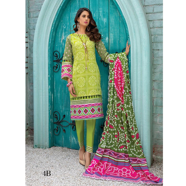 Anum Classic Printed Lawn 3 Pcs Un-Stitched Suit V 5 - 4-B, Women, 3Pcs Shalwar Suit, Al-Zohaib Textiles, Chase Value