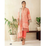 Monsoon Printed Lawn 3 Pcs Un-Stitched Suit Vol 3 - 4-B, Women, 3Pcs Shalwar Suit, Al-Zohaib Textiles, Chase Value