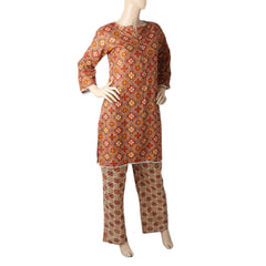 Mahnoor Printed Cotton 2 Pcs Un-Stitched Suit - 4 B, Women, 2Pcs Shalwar Suit, United Textiles, Chase Value