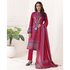Eminent Digital Khaddar Un-Stitched Printed 3 Pcs Suits V1 - 4, Women, 3Pcs Shalwar Suit, Eminent, Chase Value