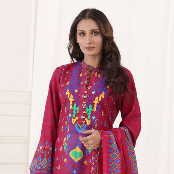 Eminent Digital Khaddar Un-Stitched Printed 3 Pcs Suits V1 - 4, Women, 3Pcs Shalwar Suit, Eminent, Chase Value