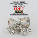 Women's Metal Catcher - White, Women, Hair And Head Jewellery, Chase Value, Chase Value