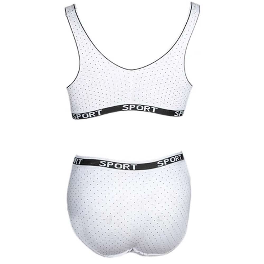 Women's Sports Bra Set (Z-166) - White, Undergarments, Chase Value, Chase Value
