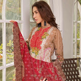 Zobia Noor Embroidered Lawn 3 Piece Un-Stitched Suit - A2, Women, 3Pcs Shalwar Suit, Salam's Textiles, Chase Value