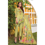 Saqaffat Digital Printed Dhanak 3 Pcs Un-Stitched Suit - 04, Women, 3Pcs Shalwar Suit, Ulfat Textile, Chase Value