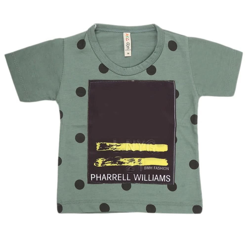 Boys Half Sleeves T-Shirt - Green, Kids, Boys T-Shirts, Chase Value, Chase Value