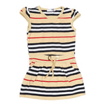 Girls Yarn Dyed Half Sleeves T-Shirt - Beige, Kids, Girls T-Shirts, Chase Value, Chase Value