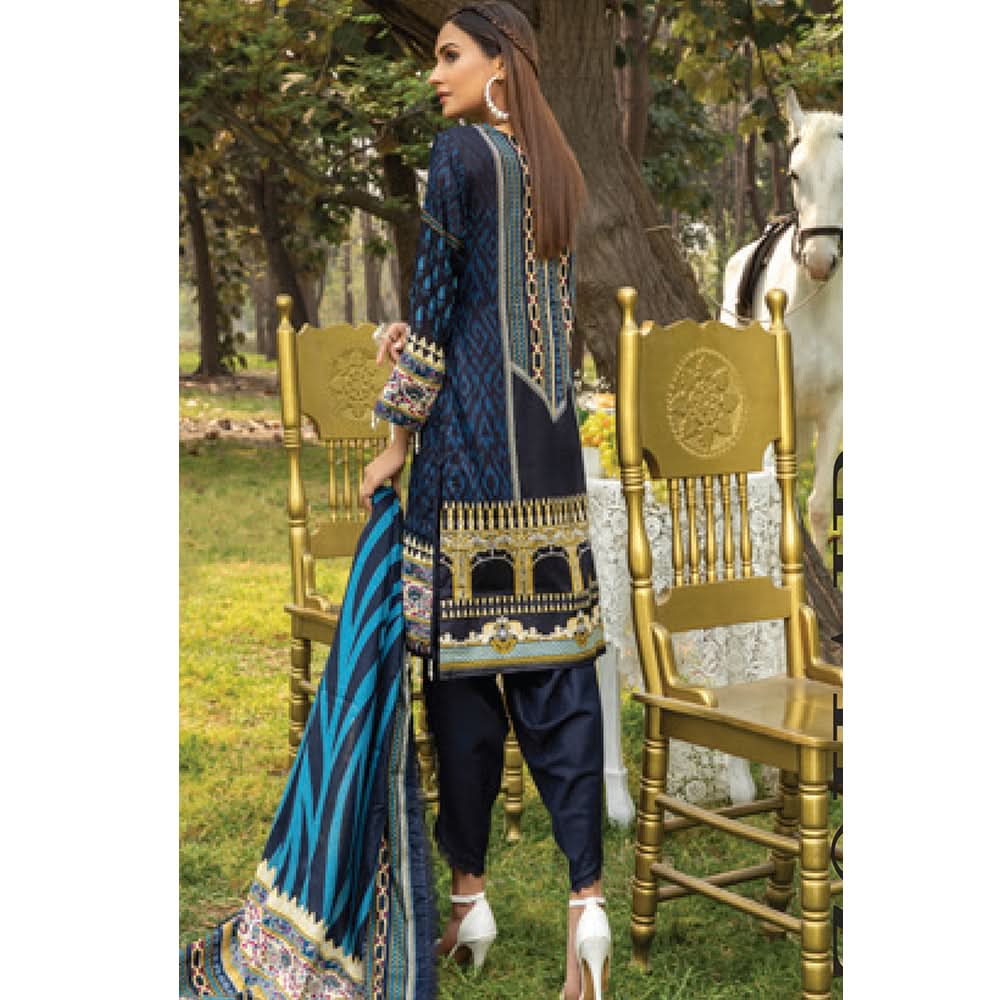 Anum Classic Printed Lawn 3 Pcs Un-Stitched Suit Vol 3 - 4-B, Women, 3Pcs Shalwar Suit, Al-Zohaib Textiles, Chase Value