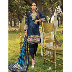 Anum Classic Printed Lawn 3 Pcs Un-Stitched Suit Vol 3 - 4-B, Women, 3Pcs Shalwar Suit, Al-Zohaib Textiles, Chase Value