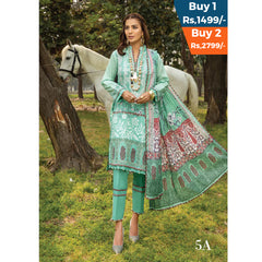 Anum Classic Printed Lawn 3 Pcs Un-Stitched Suit Vol 3 - 5-A, Women, 3Pcs Shalwar Suit, Al-Zohaib Textiles, Chase Value